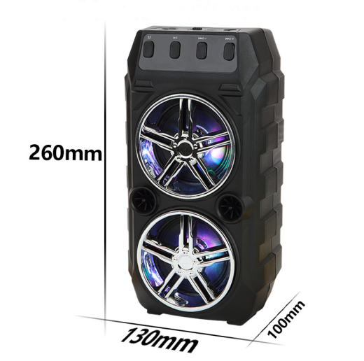 Altavoz Bluetooth inalámbrico con altavoces duales, altavoz portátil para exteriores