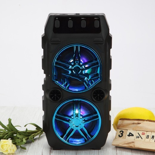 Altavoz Bluetooth inalámbrico con altavoces duales, altavoz portátil para exteriores