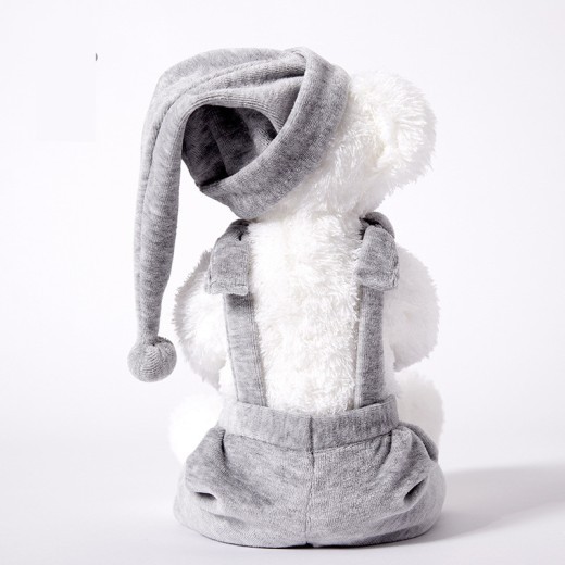 Nuevo pijama blanco de oso para niños, muñeco de peluche para dormir, regalo de cumpleaños para novia.
