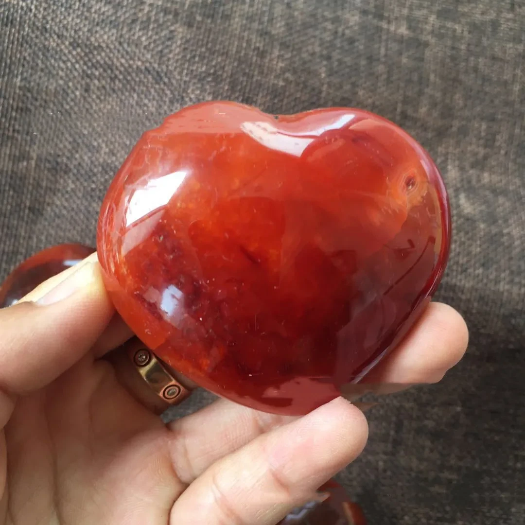 Adorno con forma de mango de piedra de ágata de Madagascar