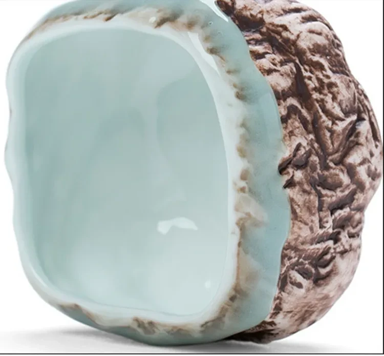 Taza de té de cerámica de imitación de piedra de gres retro Master