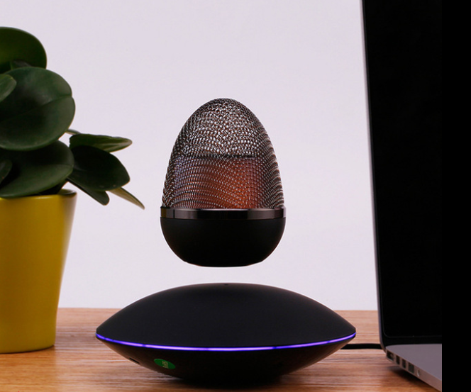 El más nuevo altavoz flotante levitante, altavoz inalámbrico portátil con suspensión magnética.