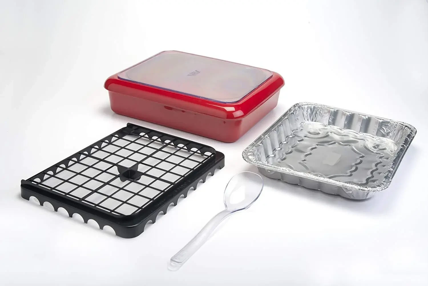 Caja de almacenamiento portátil para cubiertos tipo cacerola