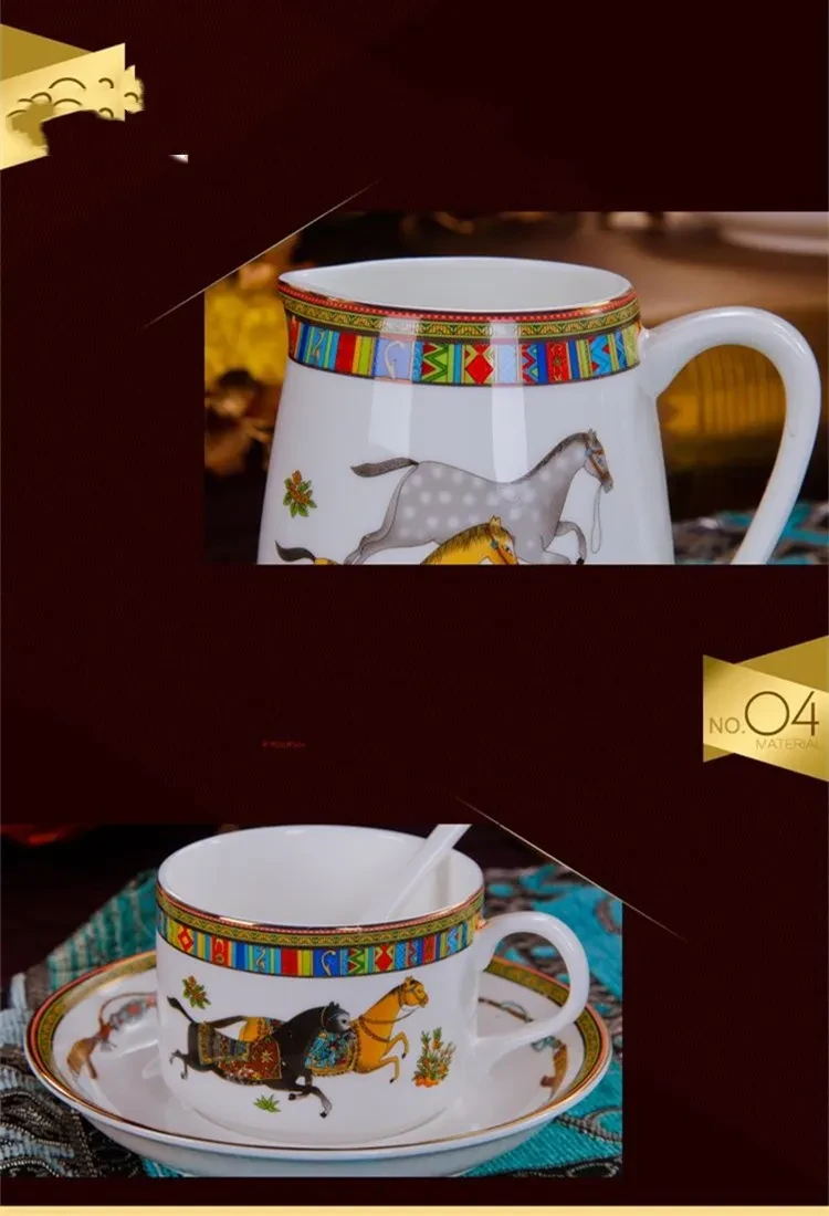 Juego de tazas de café europeas de porcelana china creativa