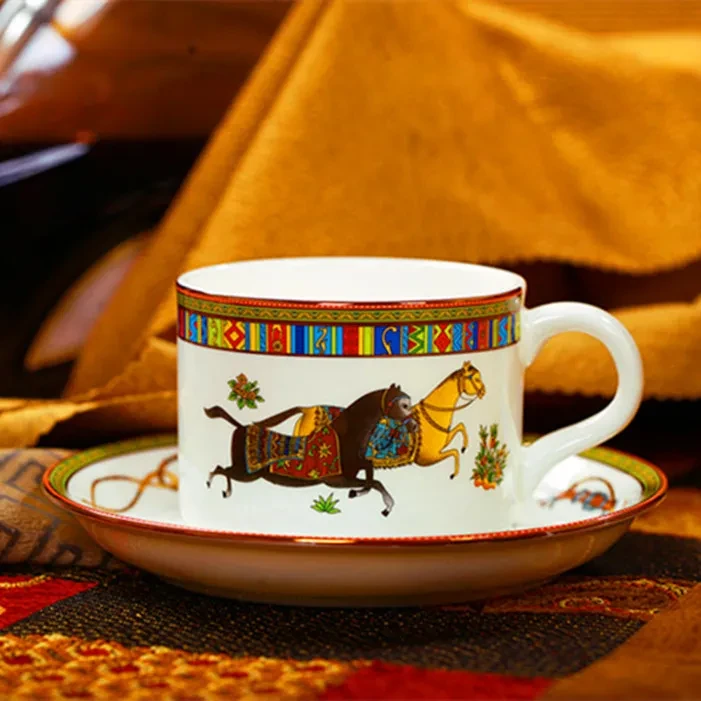 Juego de tazas de café europeas de porcelana china creativa