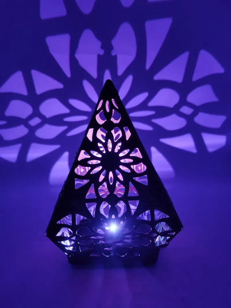 Lámpara de ladrillo y piedra para cena romántica a la luz de las velas, linterna LED
