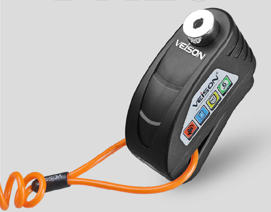 Bloqueo de freno de disco con alarma controlable inteligente