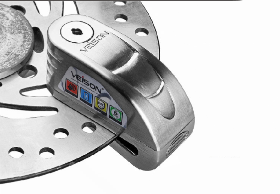 Bloqueo de freno de disco con alarma controlable inteligente