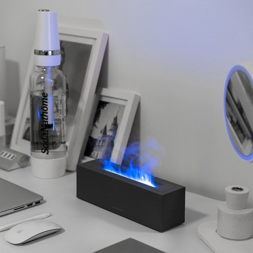 Lámpara de ambiente atomizada con aromaterapia de llama, regalo para dormitorio