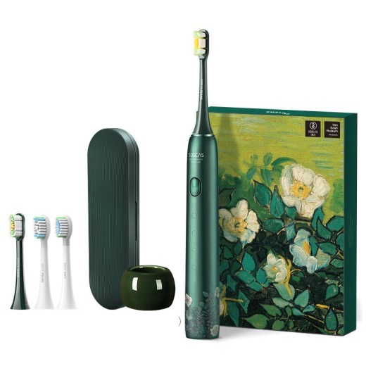 Cepillo de dientes eléctrico sónico con caja de regalo Green Rose