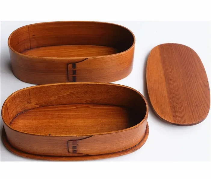 Caja bento de cedro de estilo japonés