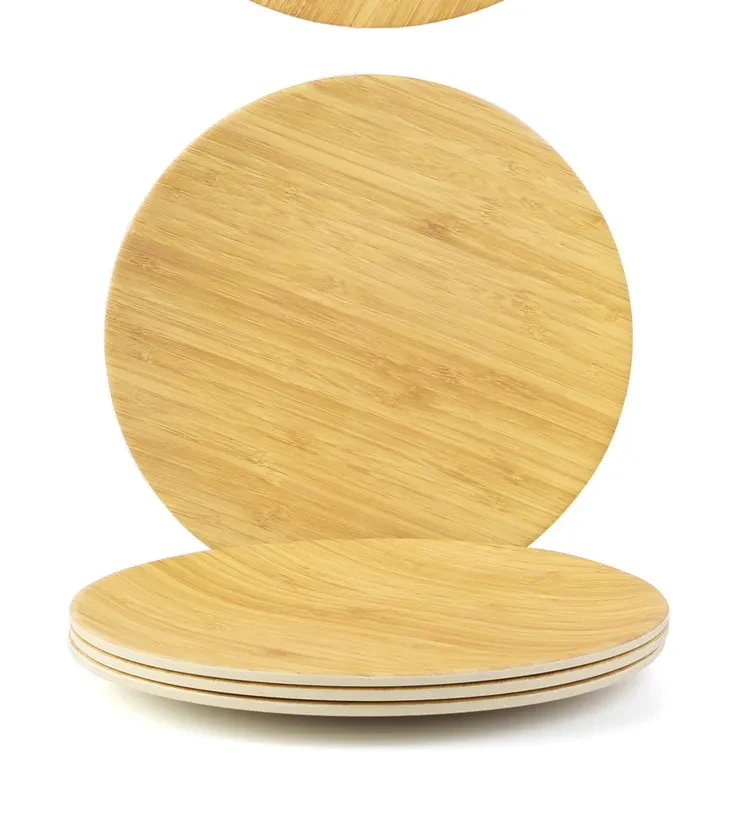 Bandeja de comida de madera creativa, bandeja de té, platillo