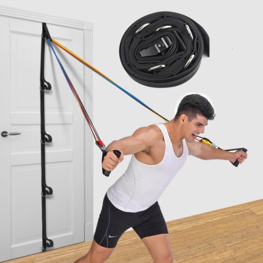 Cinturón de entrenamiento de suspensión con cuerda de tensión, accesorios y equipo de fitness