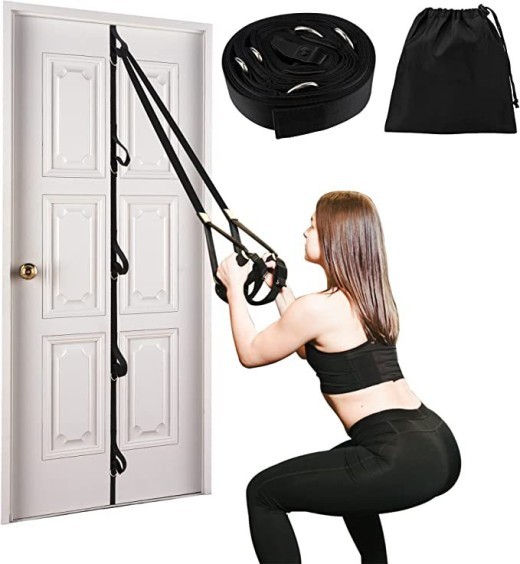 Cinturón de entrenamiento de suspensión con cuerda de tensión, accesorios y equipo de fitness