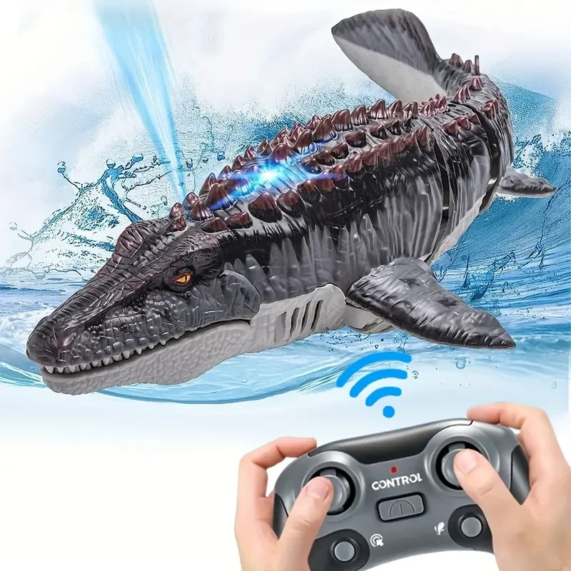 Juguete de dinosaurio mosasaurio con control remoto