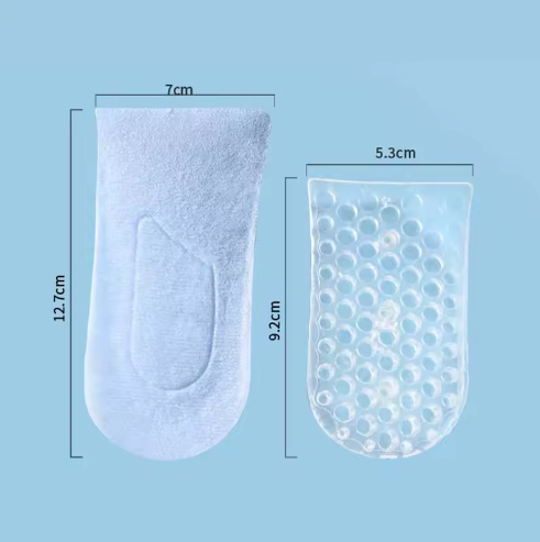 Plantilla invisible para aumentar la altura, de 3 capas, con alzas de aire, para zapatos con alzas, con almohadillas para el talón, de 2, 3,5 y 5 cm para mujer.