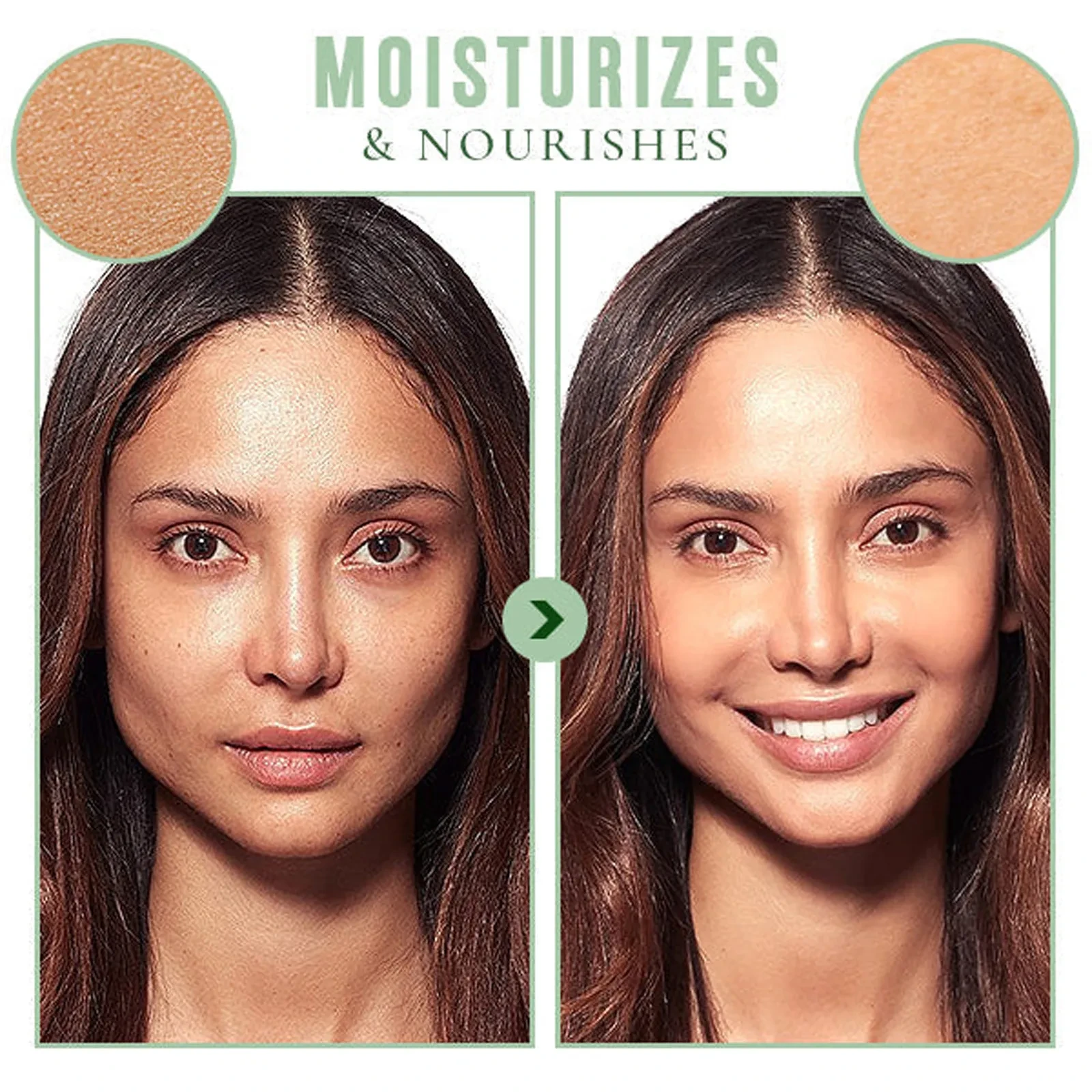Mascarilla de colágeno que reafirma la piel y suaviza las líneas finas.