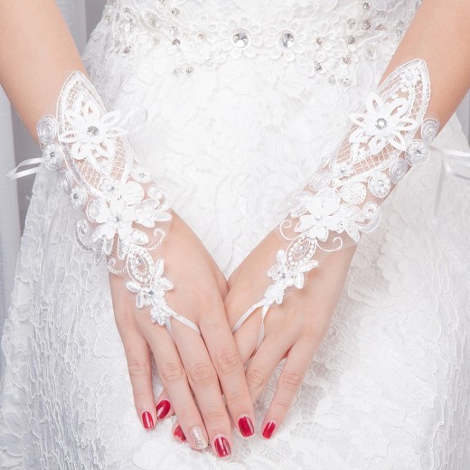 Tienda de bodas Guantes de novia Accesorios Encaje