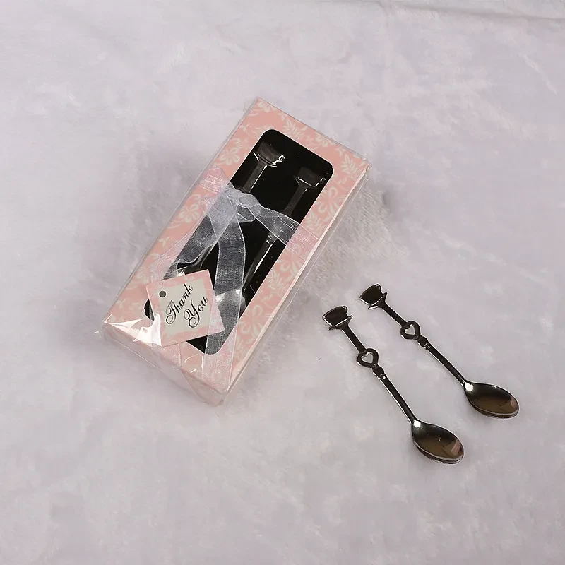 Cuchara de café para pareja de enamorados, vajilla, pequeños regalos