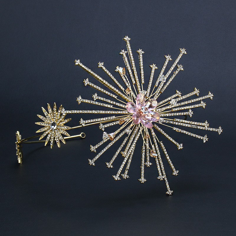 Diadema nupcial con diamantes de imitación, accesorios para el cabello de boda
