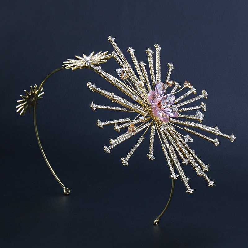 Diadema nupcial con diamantes de imitación, accesorios para el cabello de boda