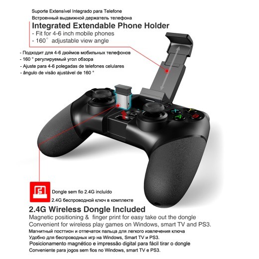 Mando de juego móvil PS3