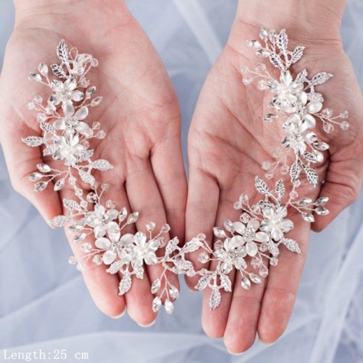 Tocado de novia dorado, accesorios para vestido de novia