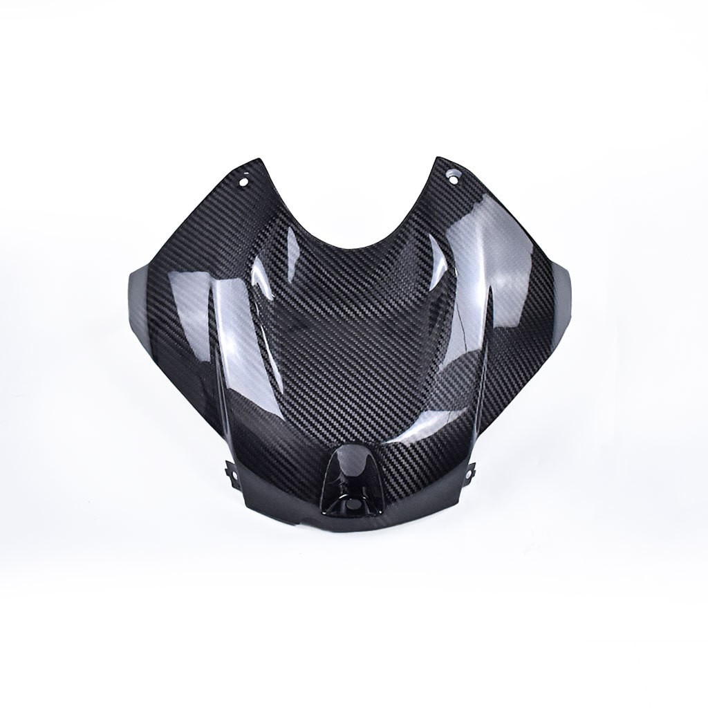 Adecuado para BMW S1000RR Cubierta de tanque de combustible modificada Cubierta protectora de tanque de combustible de fibra de carbono 2015-18