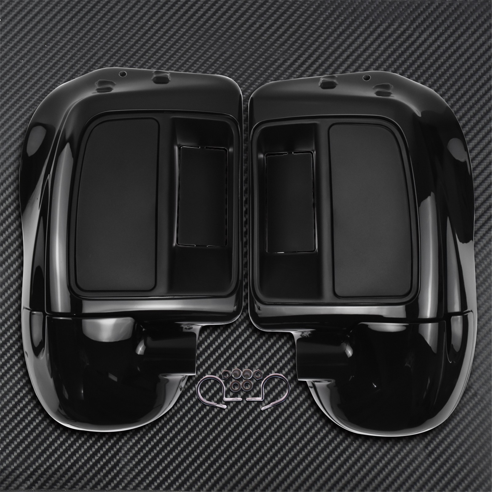 Protector de piernas, caja lateral y barra de protección contra el viento con lámpara doble reacondicionada