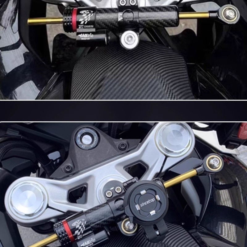 Soporte de amortiguador direccional Amortiguador direccional Piezas modificadas Motocicleta