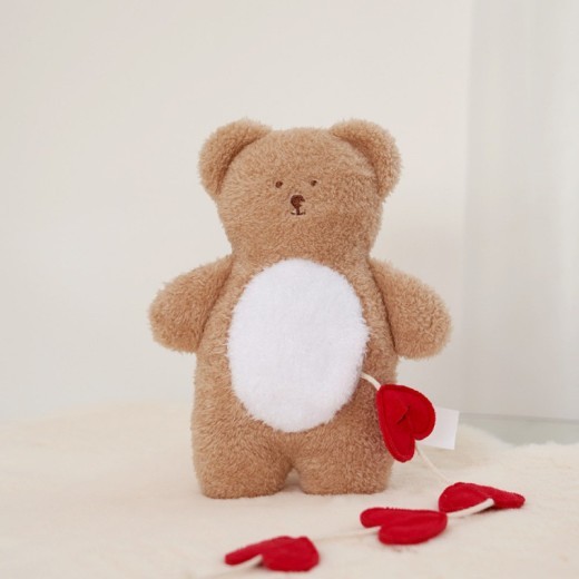 Juguete de oso de comida tibetana Pocket Love para perro durmiendo