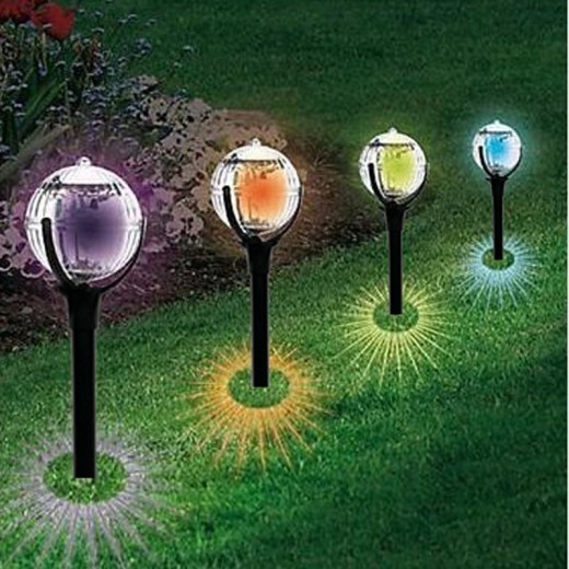 Nueva luz solar para césped exterior, bola mágica creativa, luz para jardín, luz decorativa para jardín, luz de calle