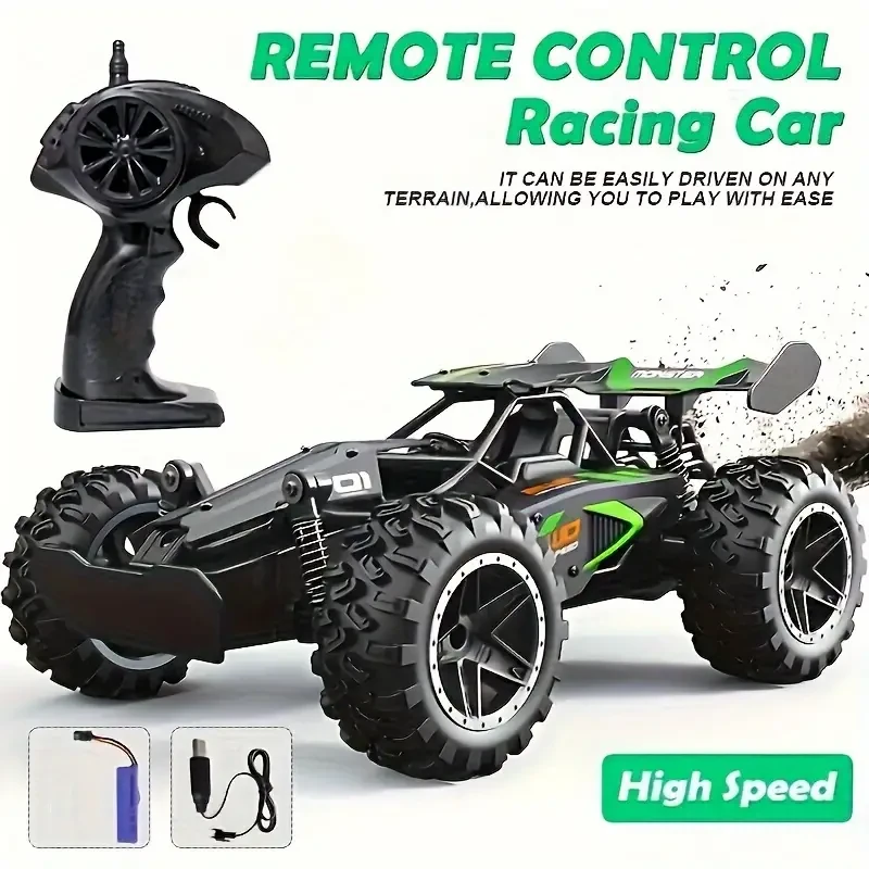 Coche todoterreno de alta velocidad a escala 1:18 con control remoto de 2,4 GHz