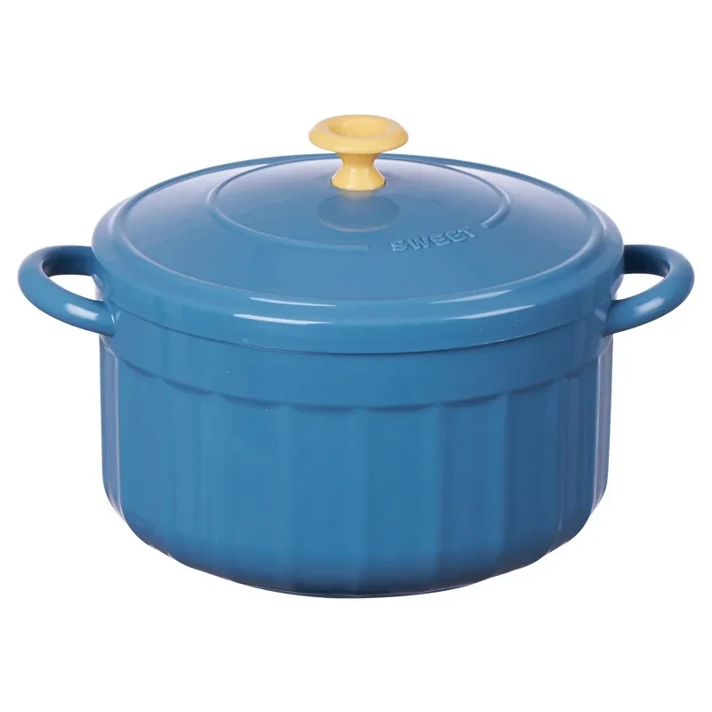 Tazón de fideos instantáneos de acero inoxidable con tapa Tazón de fideos instantáneos Dormitorio
