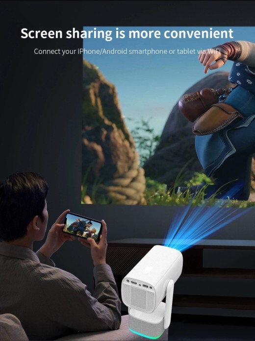 Proyector PTZ 4K HD para dormitorio y hogar