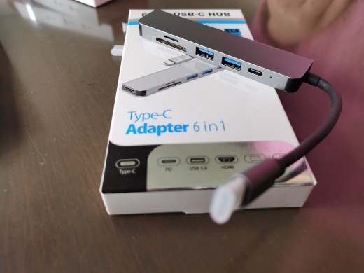 Base multifunción 4K HD USB para portátil 6 en 1