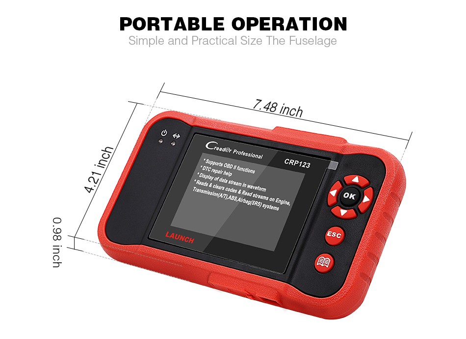 Detector de fallas CRP123 Equipo de diagnóstico automotriz