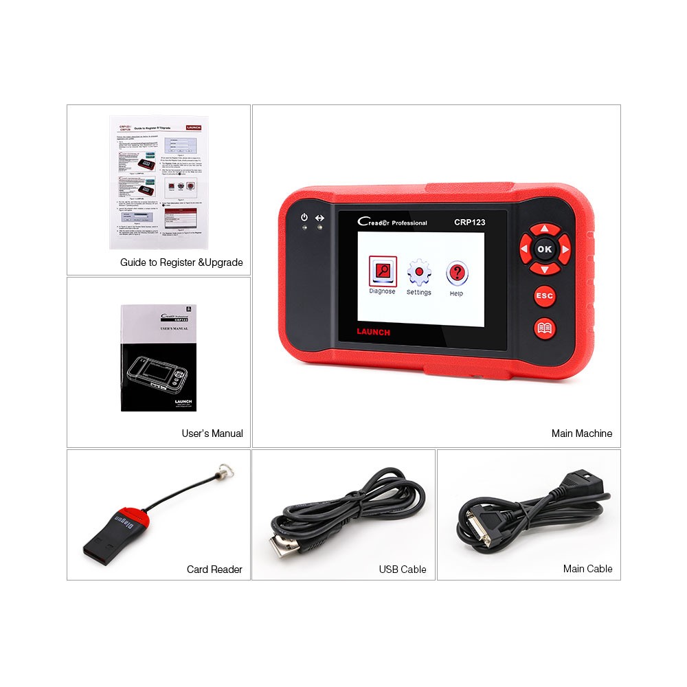 Detector de fallas CRP123 Equipo de diagnóstico automotriz