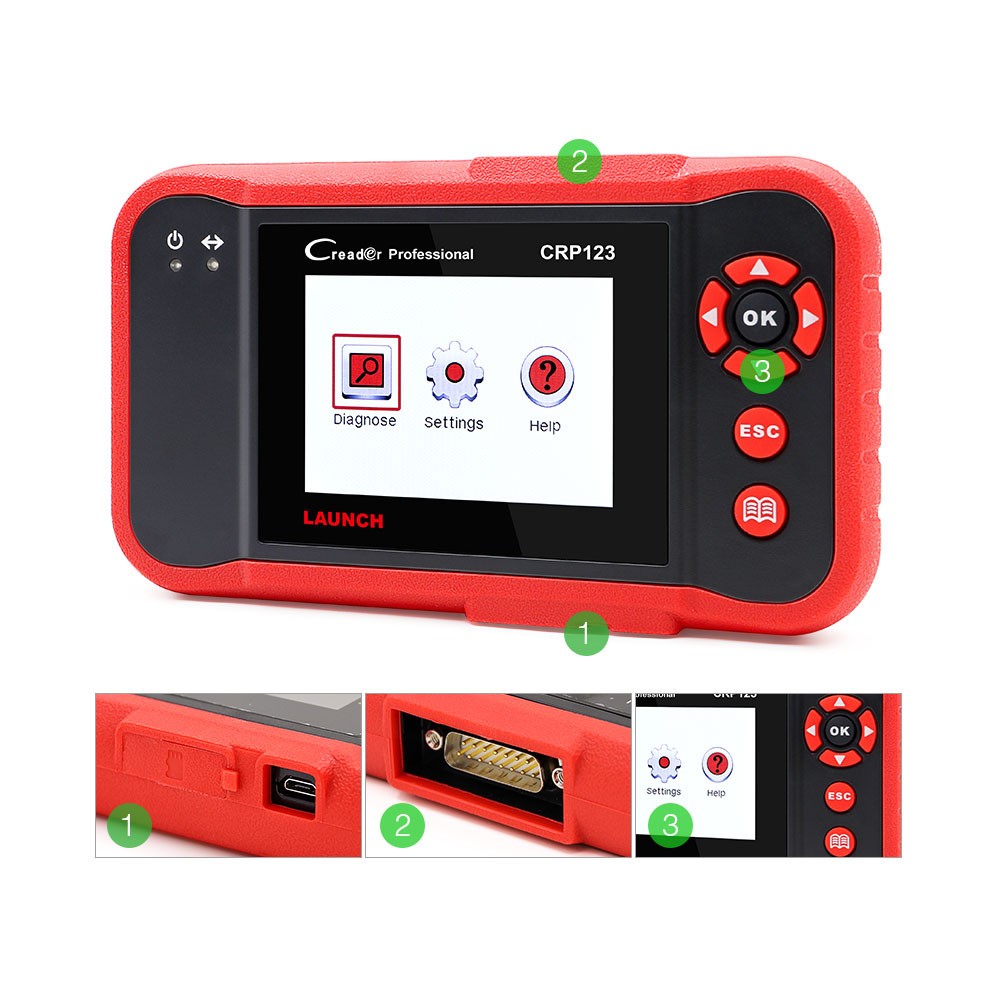 Detector de fallas CRP123 Equipo de diagnóstico automotriz