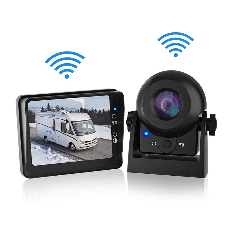 Cámara de marcha atrás externa para coche, cámara para coche HD inalámbrica, visión nocturna por infrarrojos, visión trasera