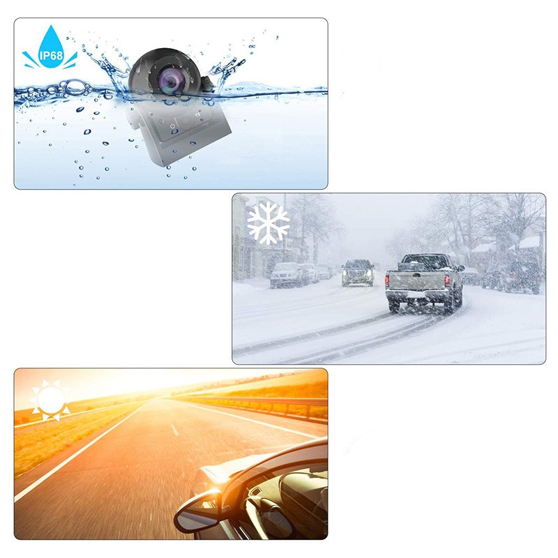 Cámara de marcha atrás externa para coche, cámara para coche HD inalámbrica, visión nocturna por infrarrojos, visión trasera