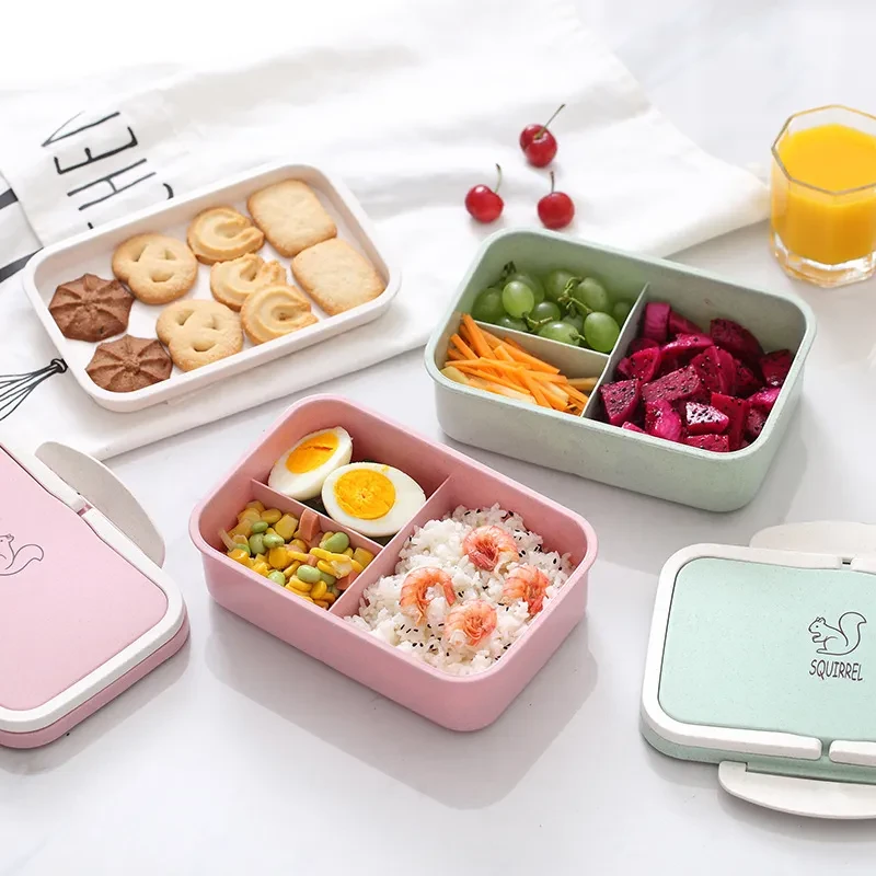 Lonchera japonesa para estudiantes con múltiples capas de sushi