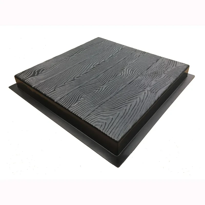 Molde de plástico para piedra de borde de carretera con veta de madera