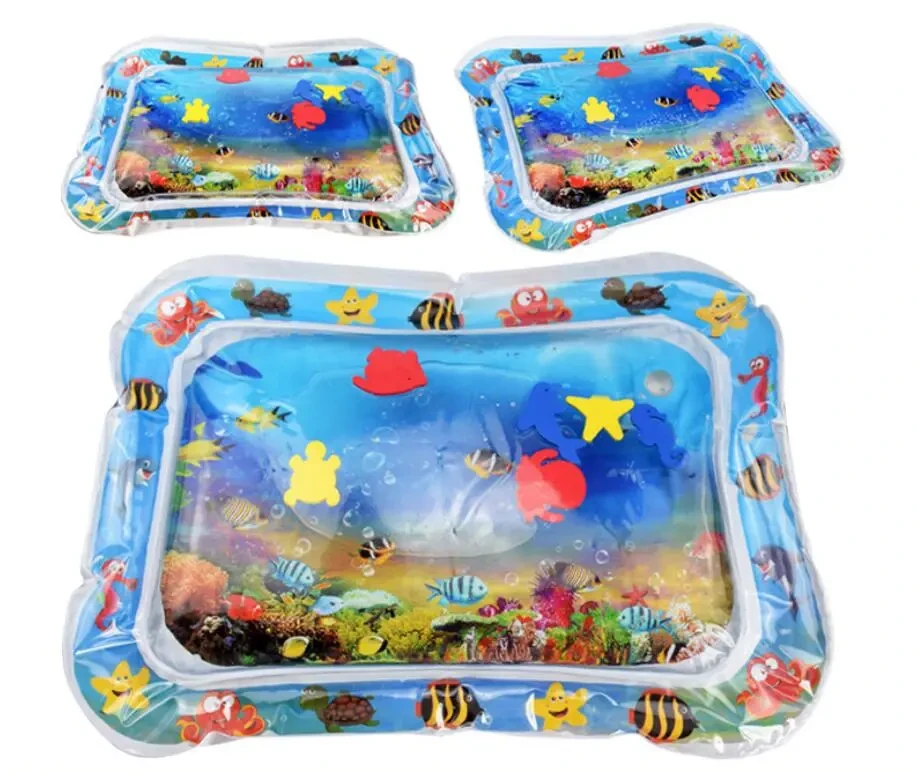 Colchoneta inflable de agua para bebés, colchoneta de agua de verano para playa, cojín de agua para bebés y niños pequeños, juguetes de actividades de verano, almohadas para bebés.