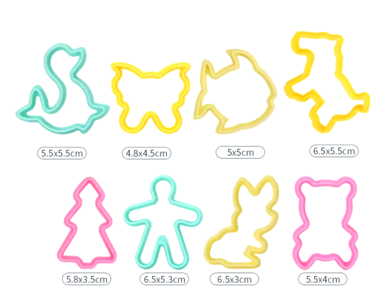 Molde de plastilina para hacer uno mismo, accesorios de arcilla para modelar, kit de herramientas para plastilina, juego de cuchillos de plástico, molde, juguetes educativos para niños