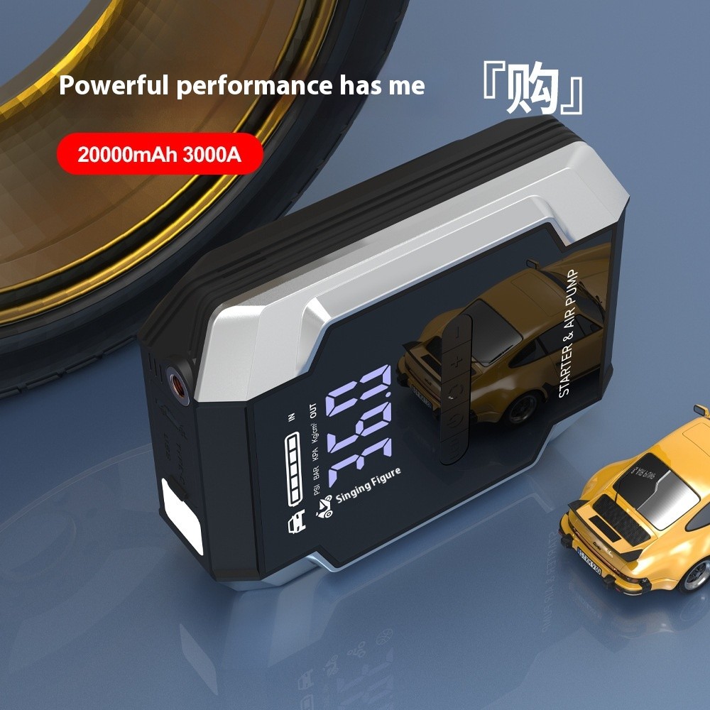 Fuente de alimentación de arranque de emergencia para automóvil de 12 V, inflable
