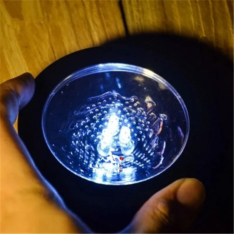 Posavasos redondos con luz LED