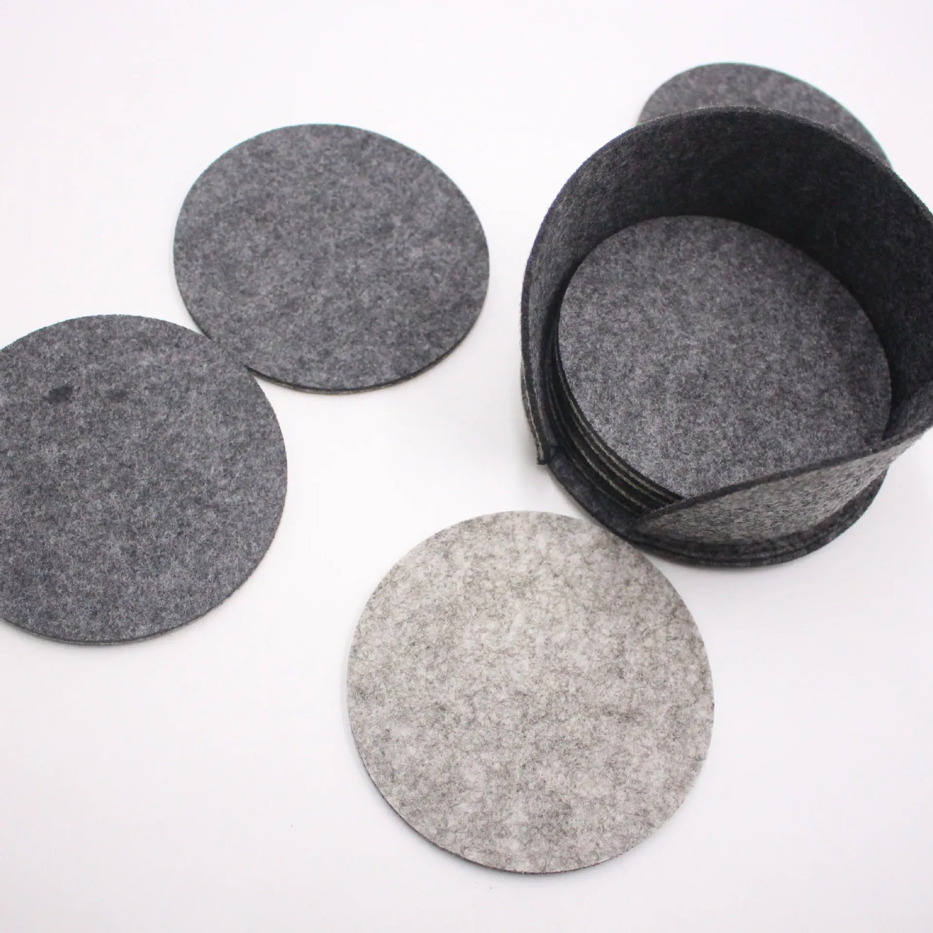 Juego de 10 almohadillas protectoras de fieltro para tazas, almohadilla antifricción, separador de fieltro, posavasos
