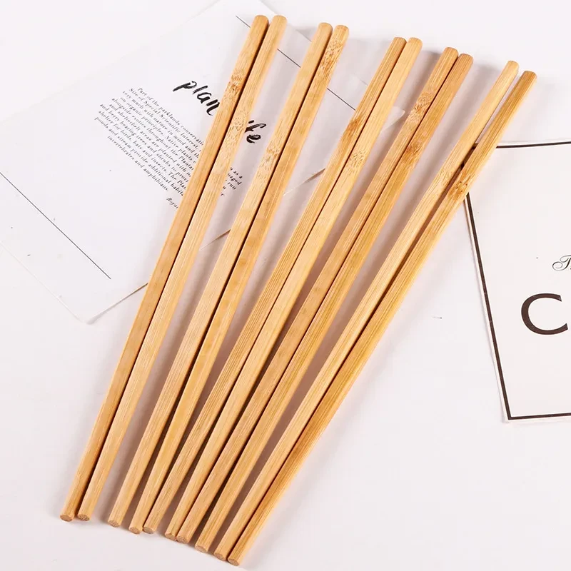 Palillos de bambú carbonizado T 5 pares de palillos de bambú domésticos