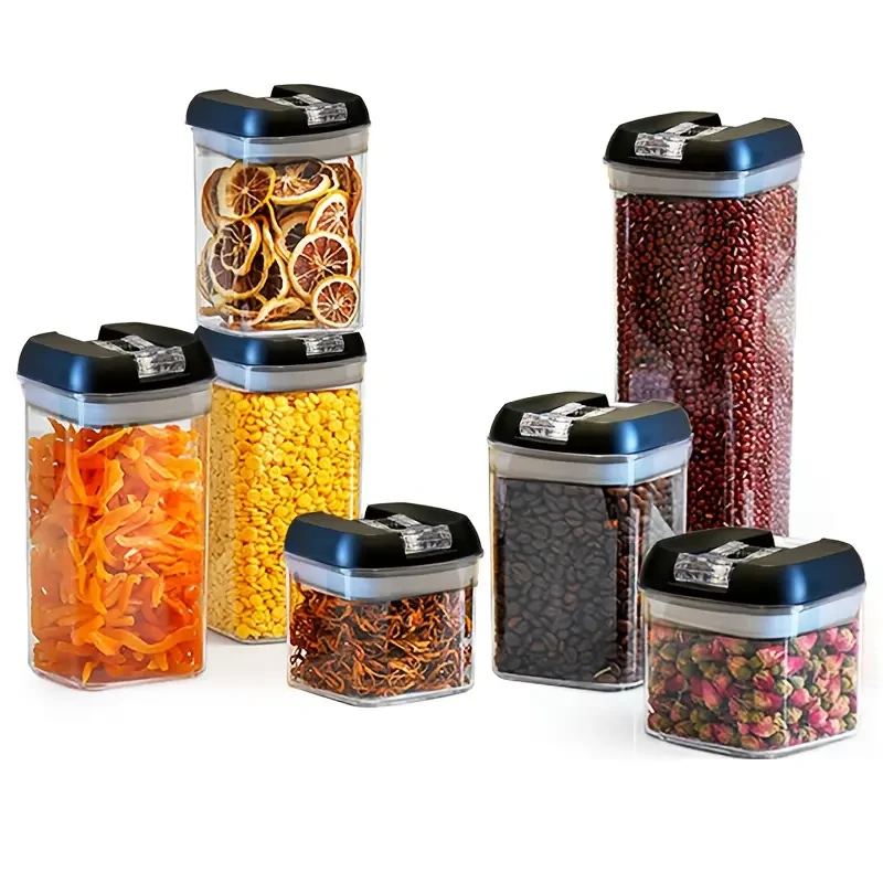 Juego de 7 recipientes herméticos para almacenar alimentos